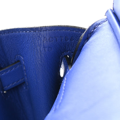 Hermes Swift Birkin 25 Bleu Electrique 7 of 11