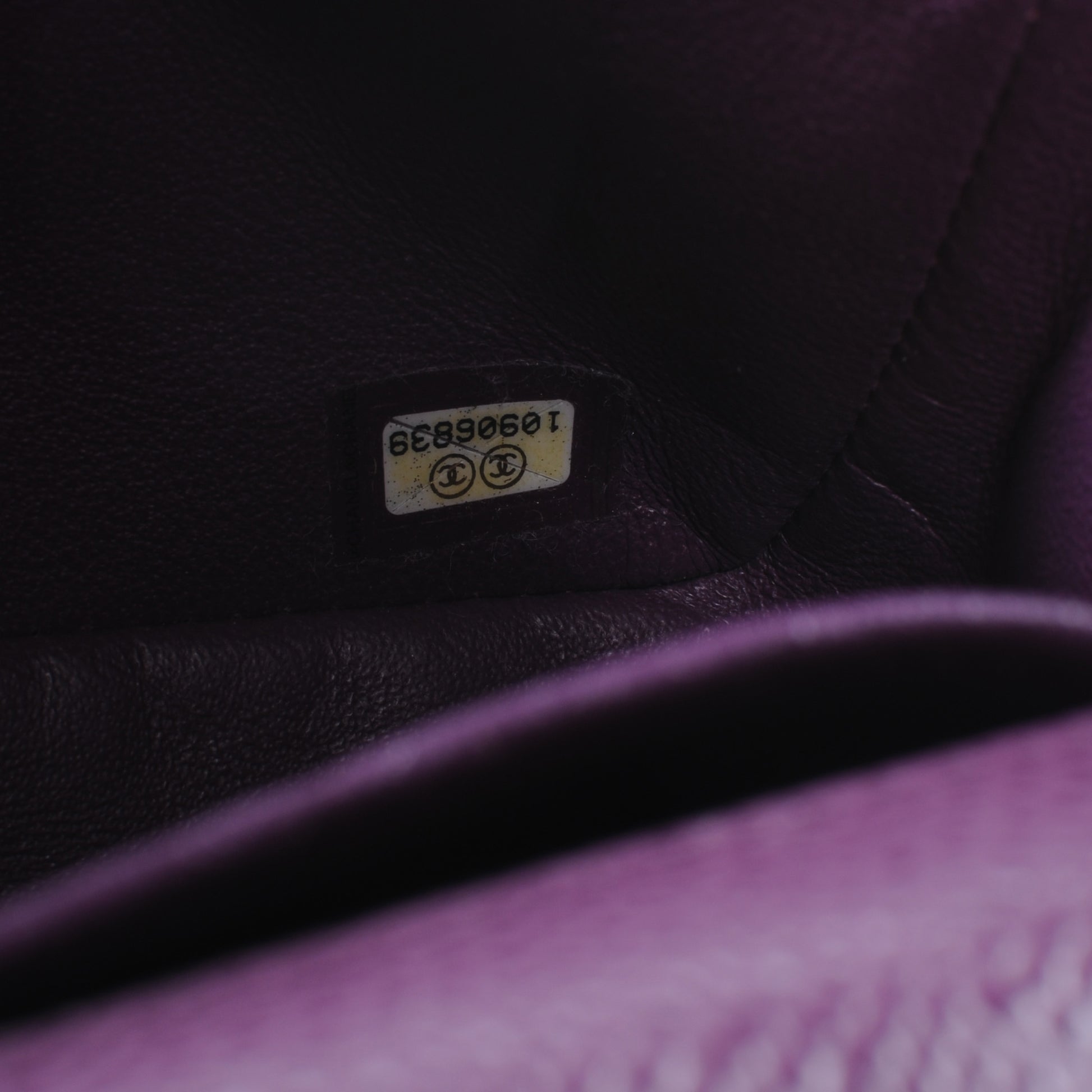 Chanel Caviar East West Flap Purple 8 of 9