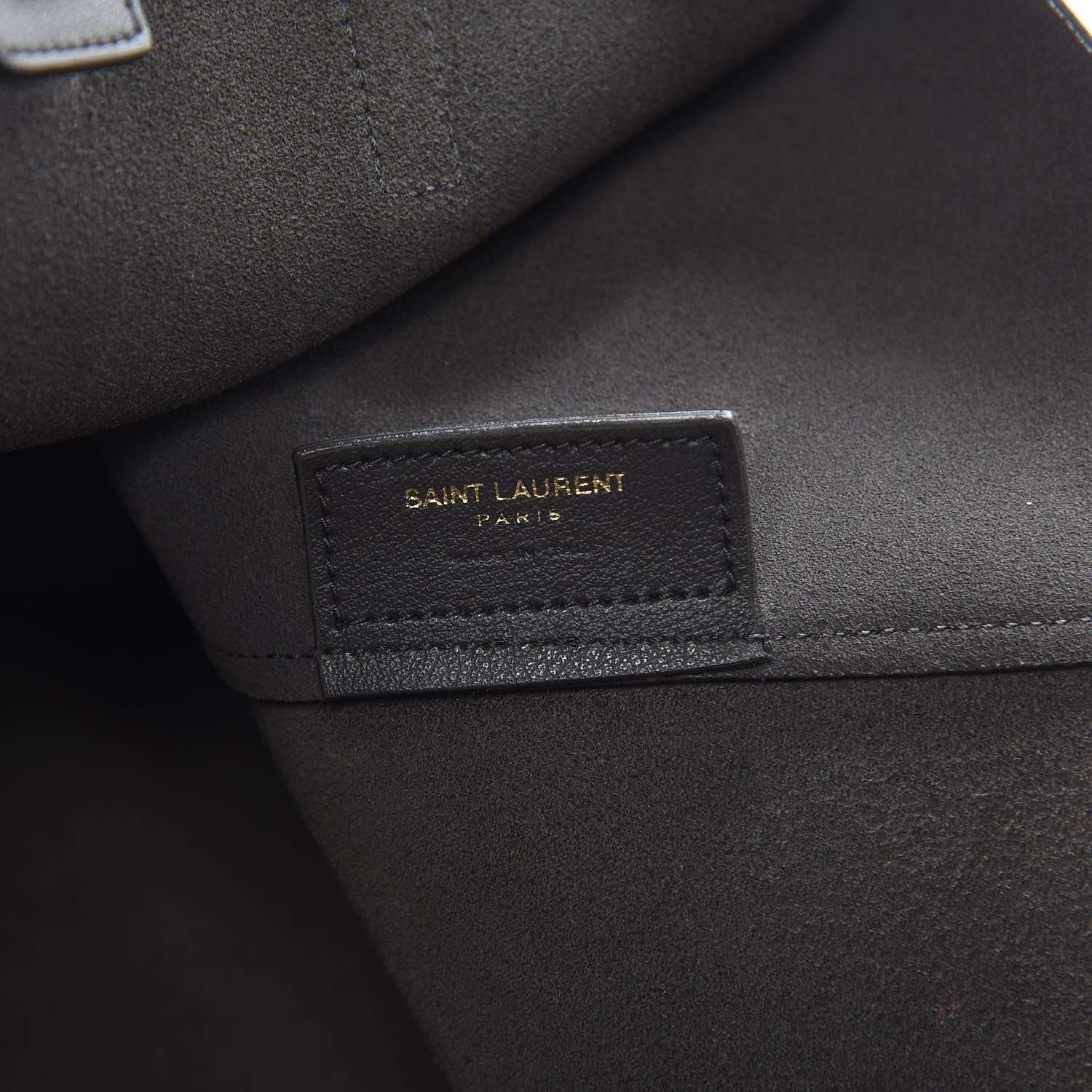 Saint Laurent Calfskin Large Shopping Tote Asphalt 7 of 11