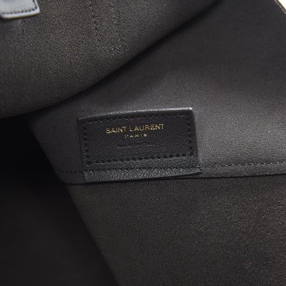 Saint Laurent Calfskin Large Shopping Tote Asphalt 7 of 11