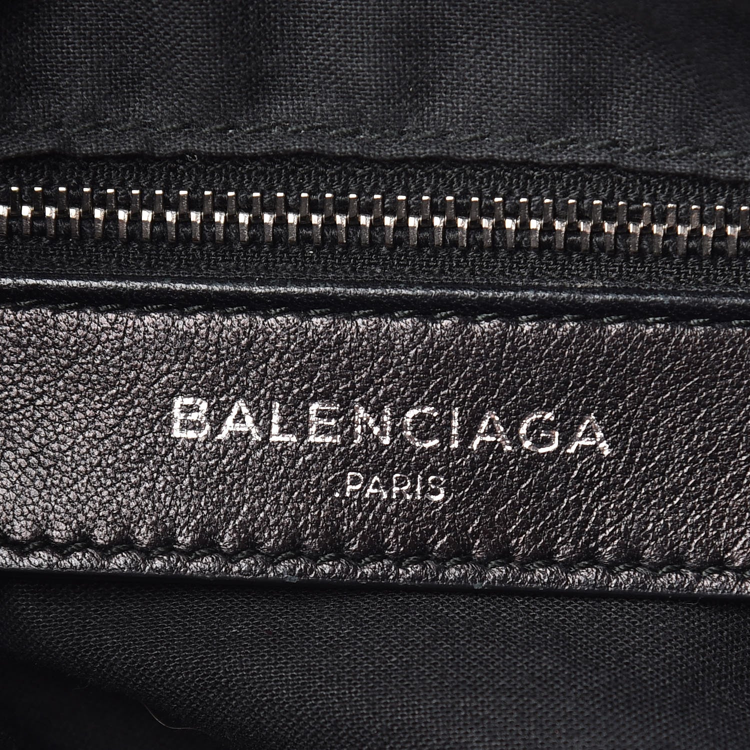 Balenciaga Chevre Silver Metallic Edge Hardware Velo Black 8 of 12