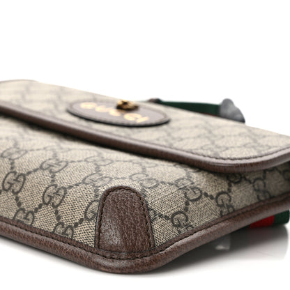 Gucci GG Supreme Monogram Neo Vintage Web Belt Bag Brown 9 of 9