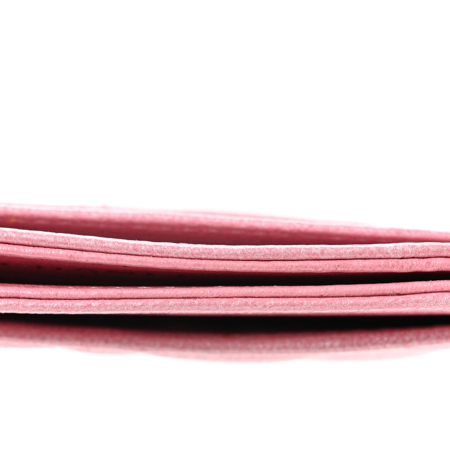 Chanel Cloudy Pearly Goatskin Quilted Card Holder Pink 8 of 9