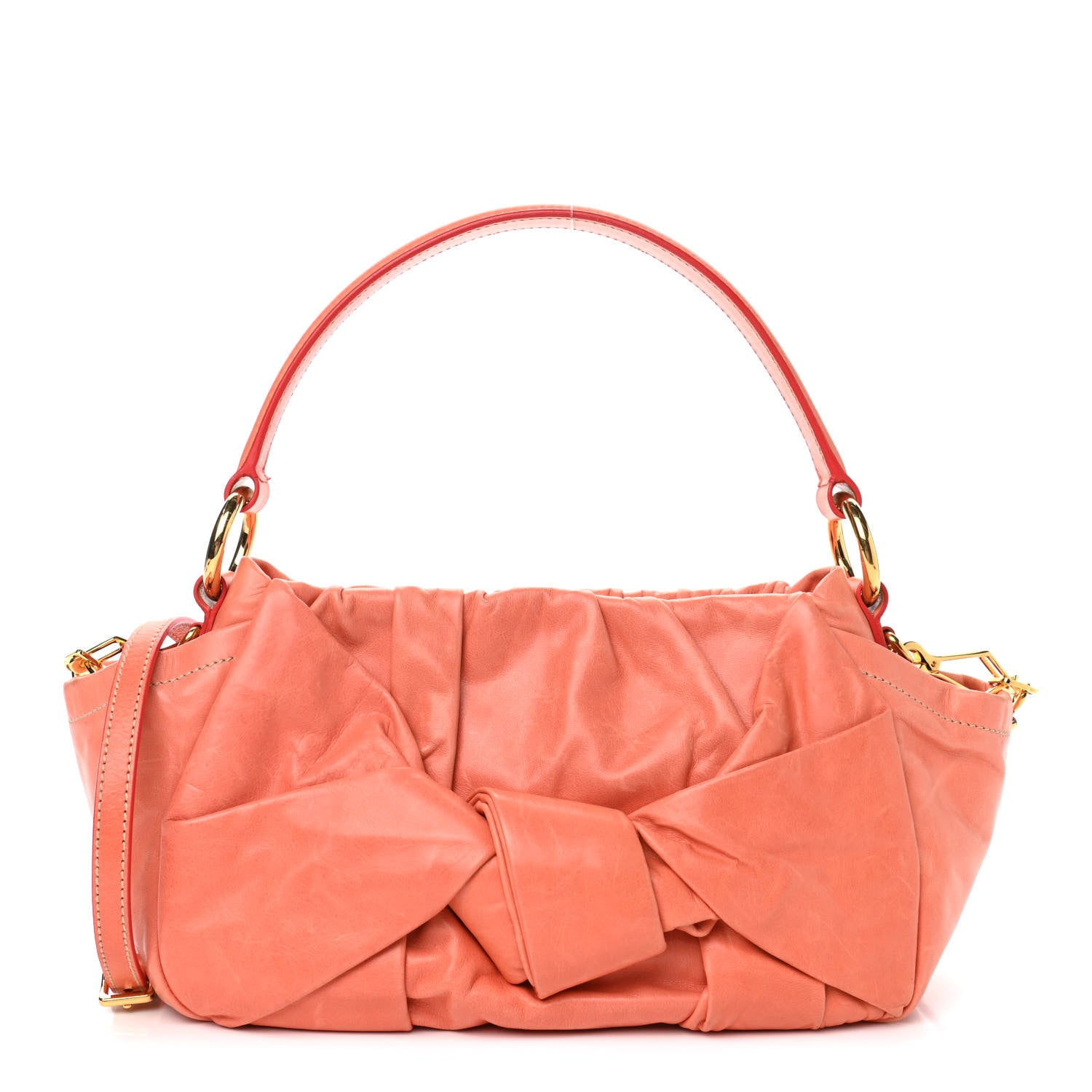 Prada Nappa Dressy New Look Shoulder Bag Corallo 1 of 6