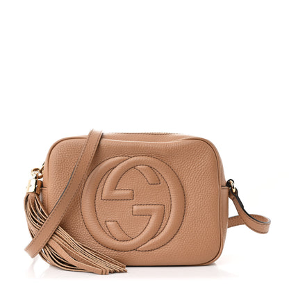 Gucci Pebbled Calfskin Small Soho Disco Bag Camelia 1 of 11