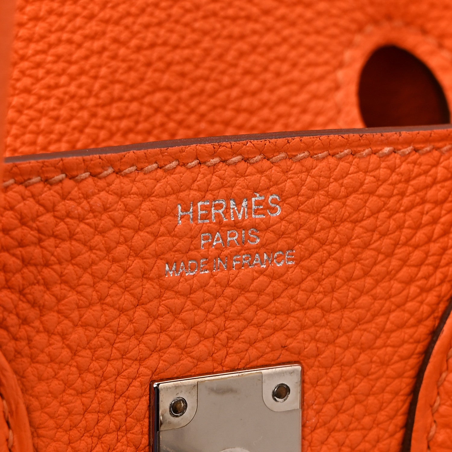 Hermes Togo Birkin 25  Orange Minium 6 of 11
