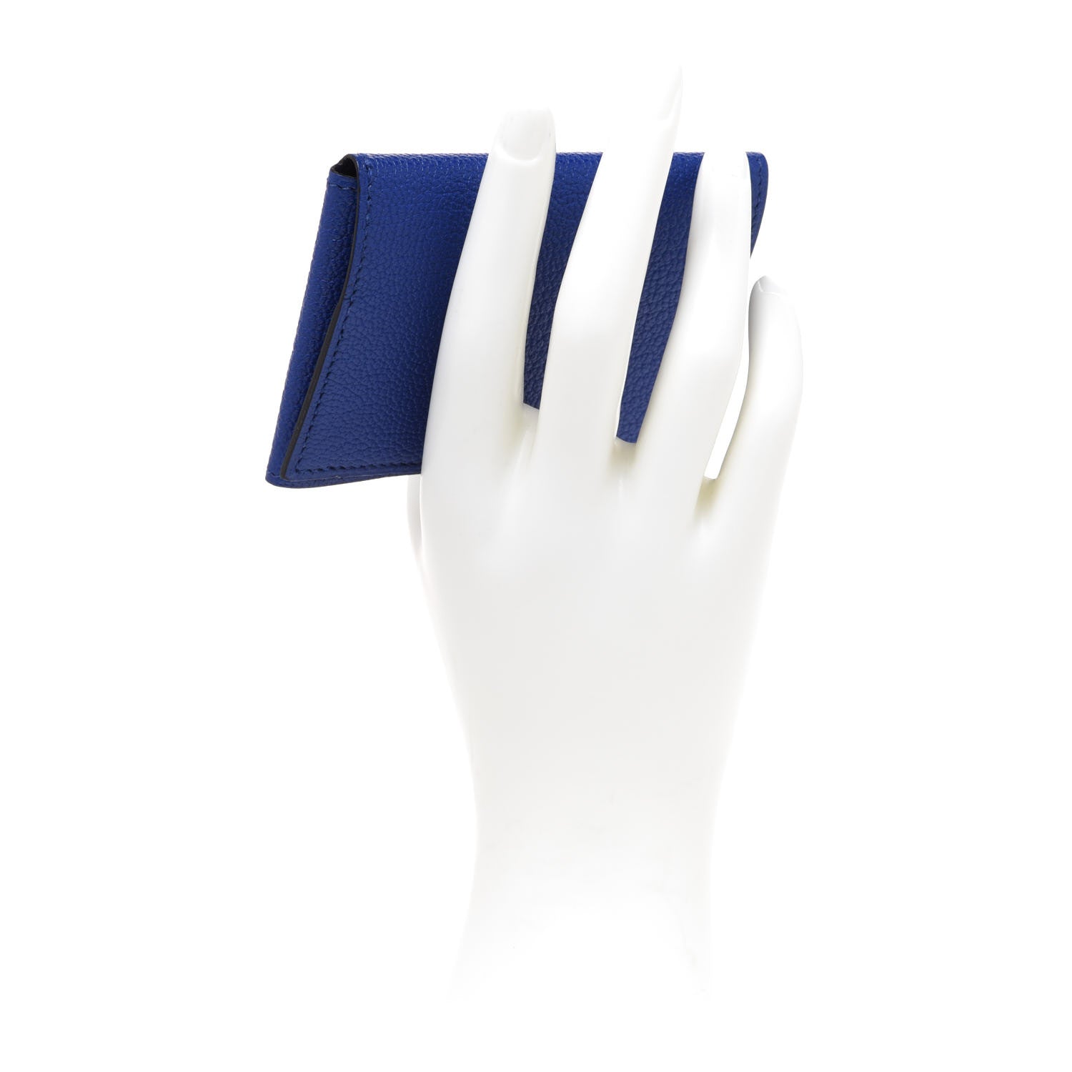 Hermes Chevre Mysore Guernesey Card Case Bleu Electrique 4 of 16