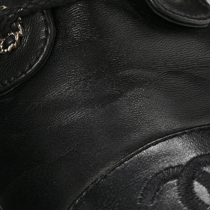 Chanel Shiny Lambskin Quilted Lace Up Combat Boots 37 Black 10 of 12