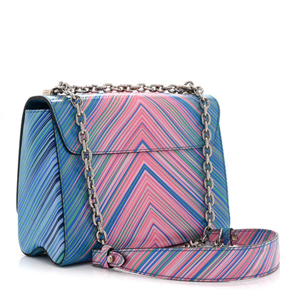Louis Vuitton Epi Tropical Twist Shoulder Bag MM Blue Rose 4 of 11