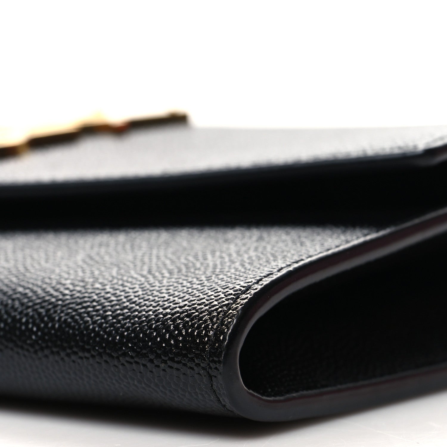Saint Laurent Grain de Poudre Uptown Chain Wallet Black 11 of 12