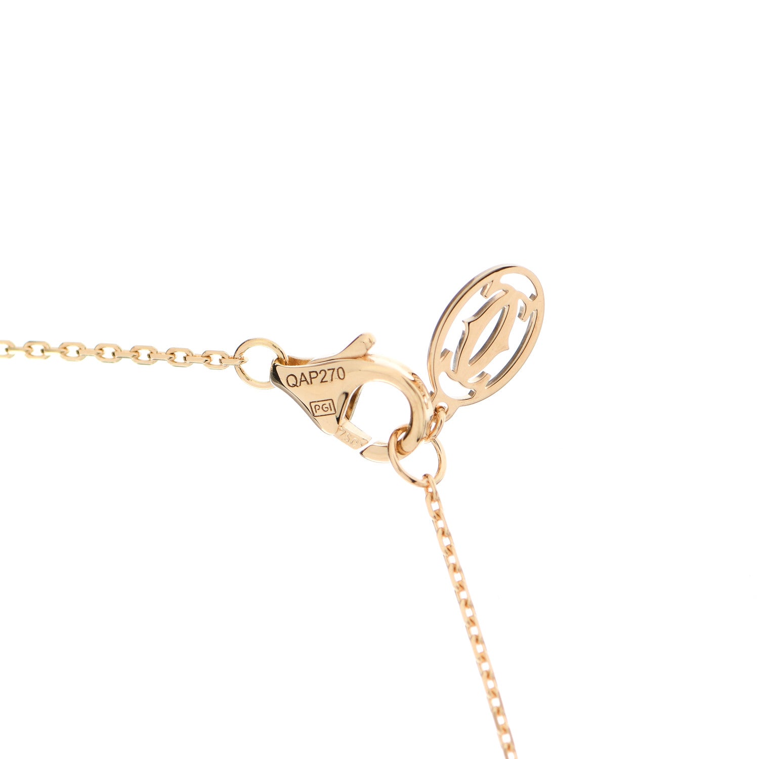 Cartier 18K Yellow Gold Diamond XS D'Amour Pendant Necklace 5 of 6