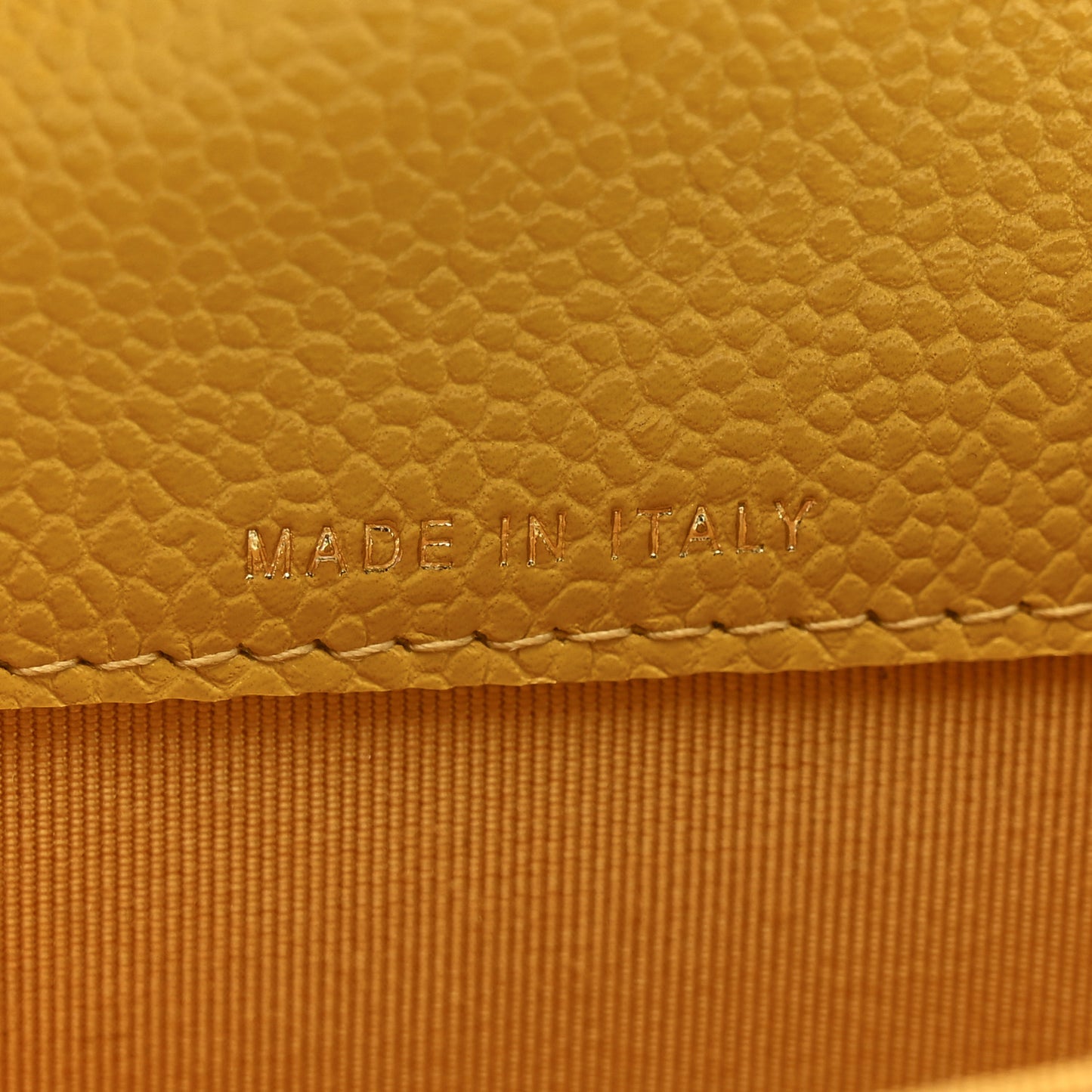 Caviar Quilted Flap Card Holder Wallet Yellow