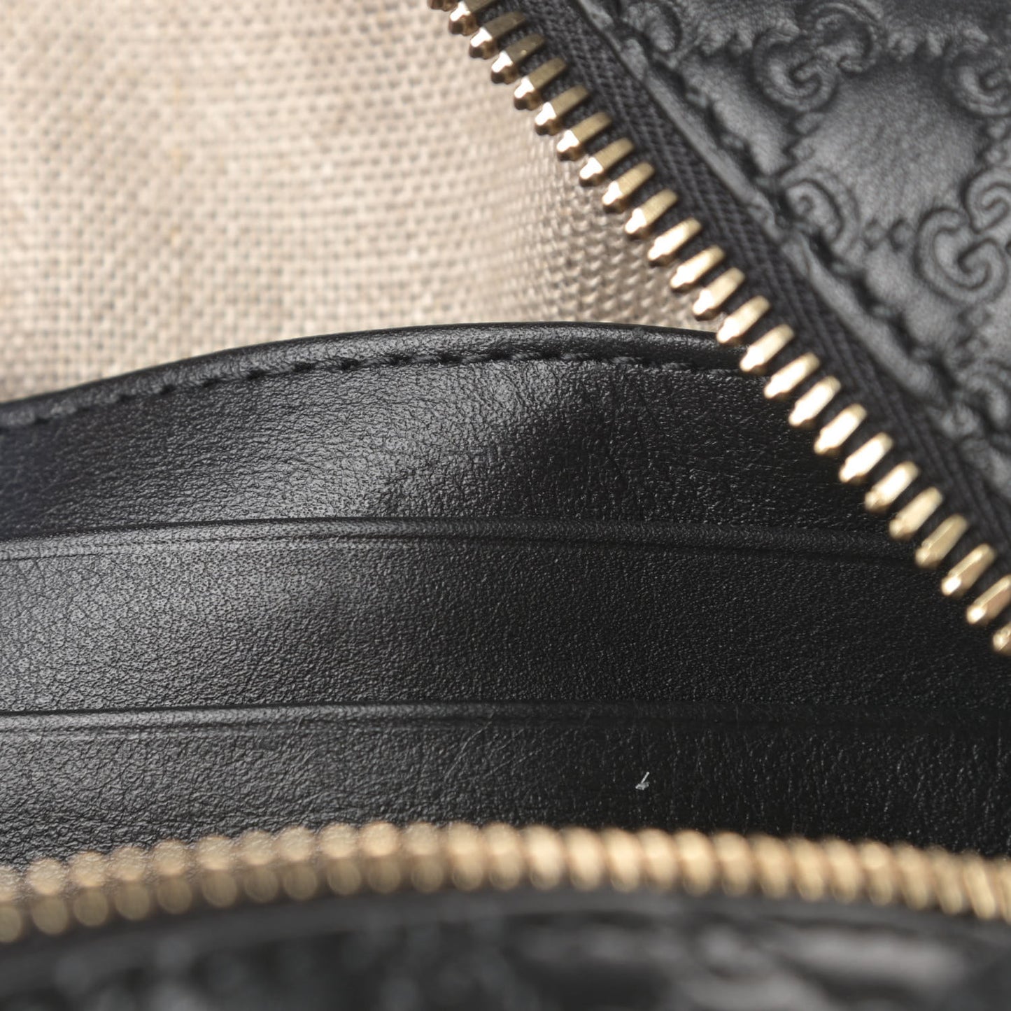 Microguccissima Mini Bree Messenger Bag Black
