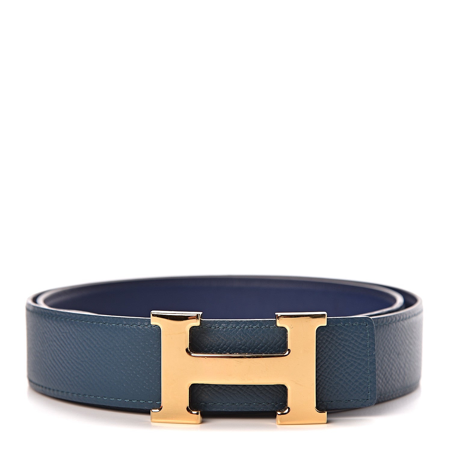 Hermes Epsom Swift H Belt 90 Colvert Bleu Saphir 1 of 11