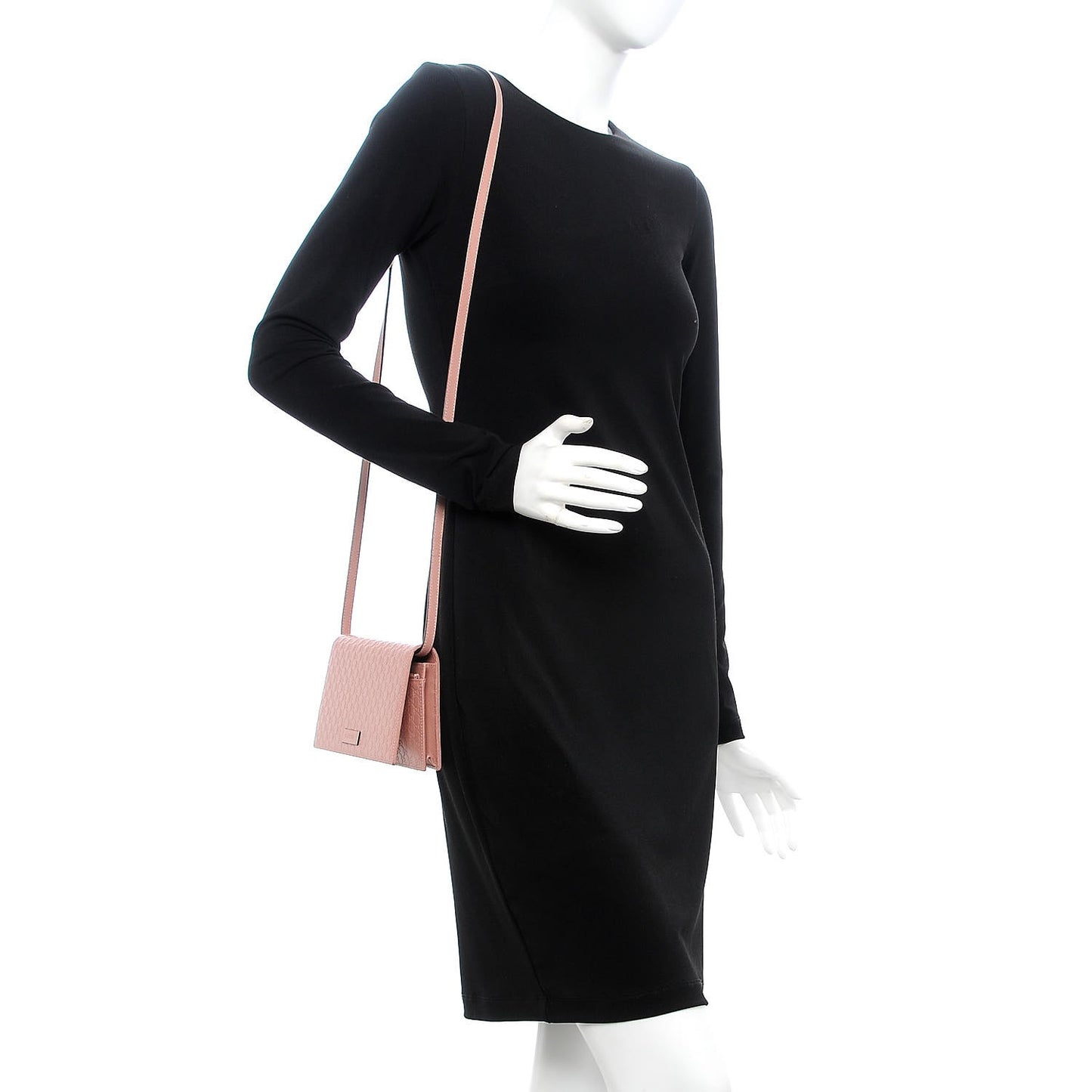 Microguccissima Crossbody Wallet Soft Pink