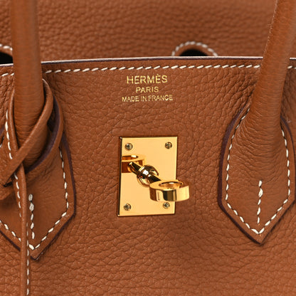 Hermes Togo Birkin 25 Gold 6 of 13