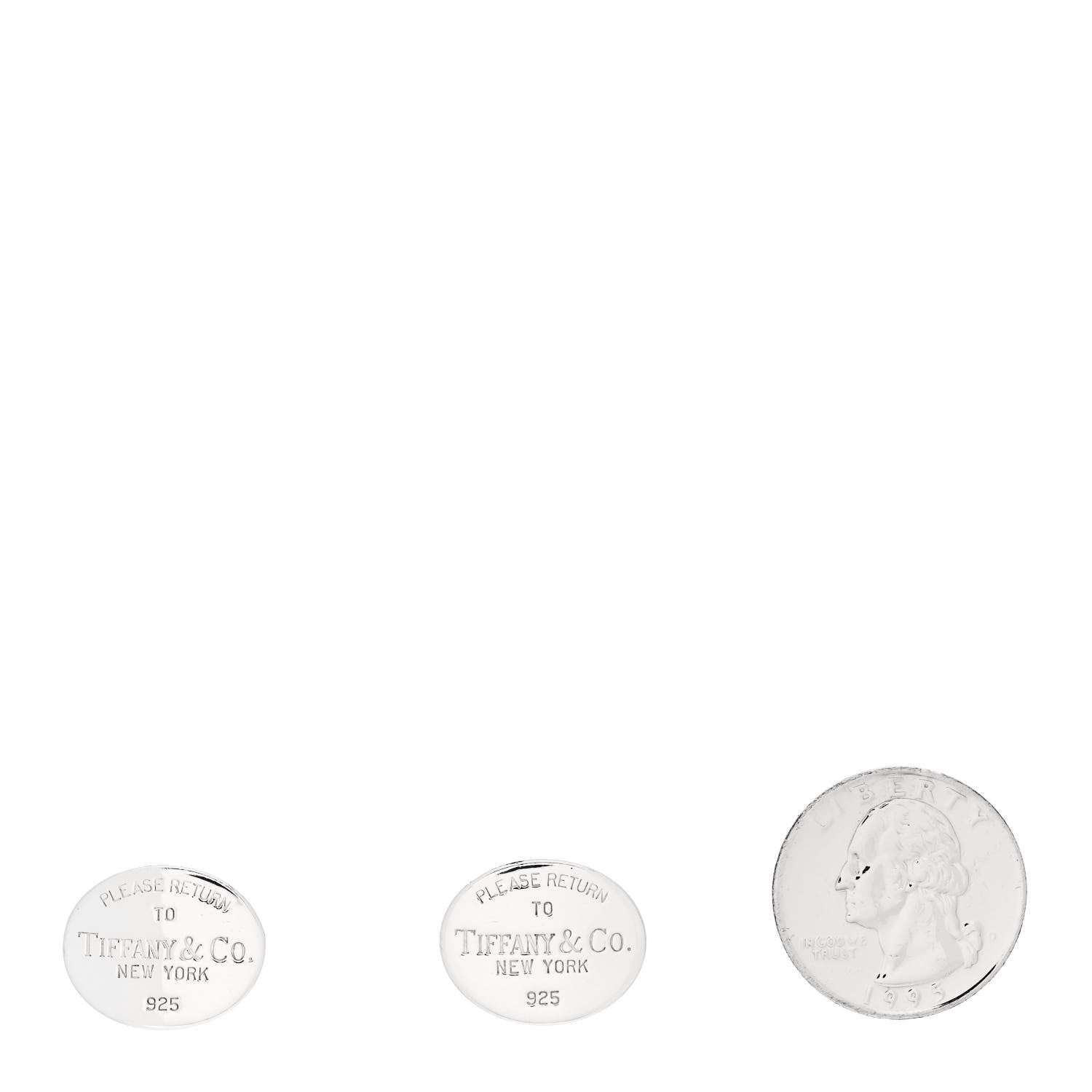 Tiffany Sterling Silver Return To Tiffany Cufflinks 2 of 4