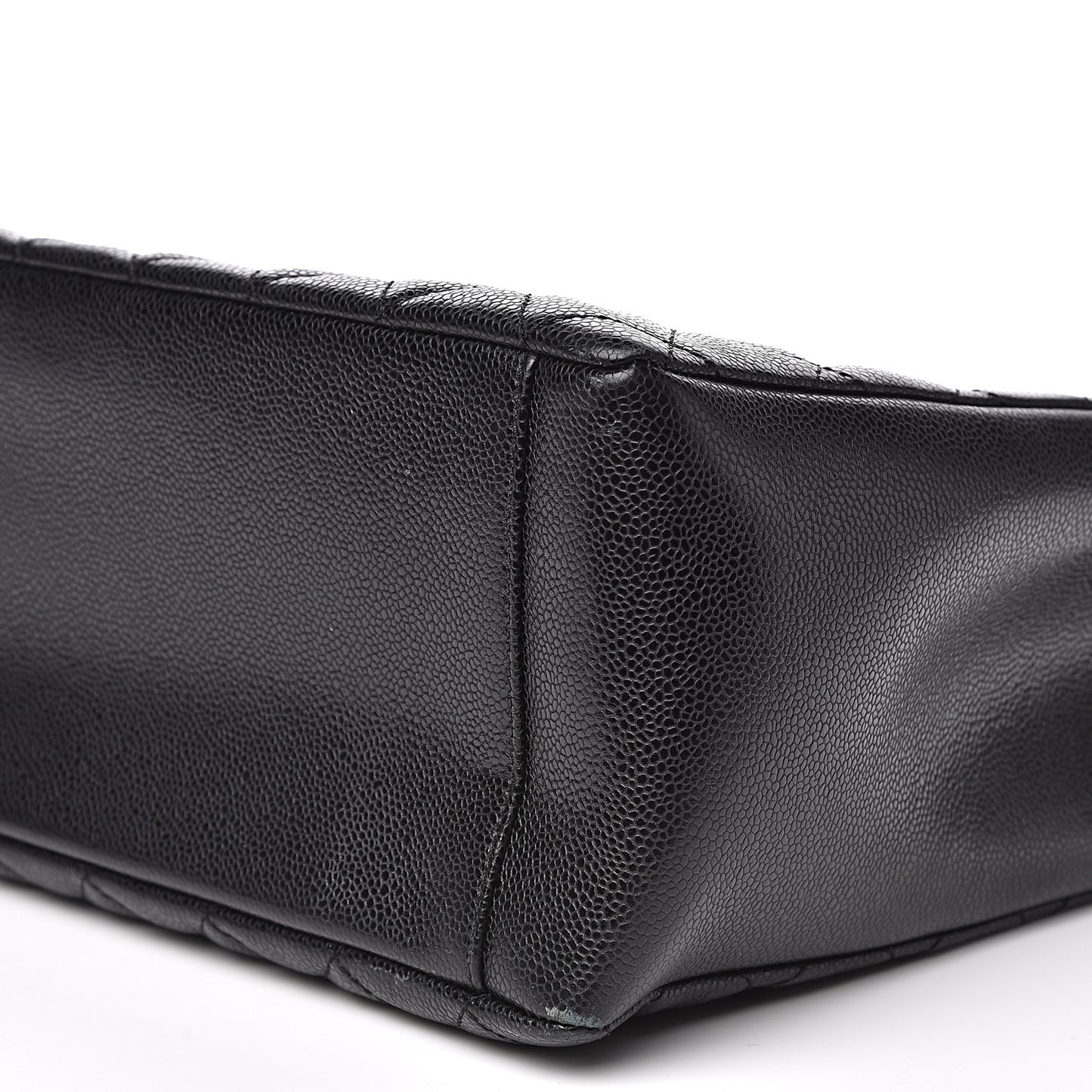 Caviar Quilted Grand Shopping Tote GST Black