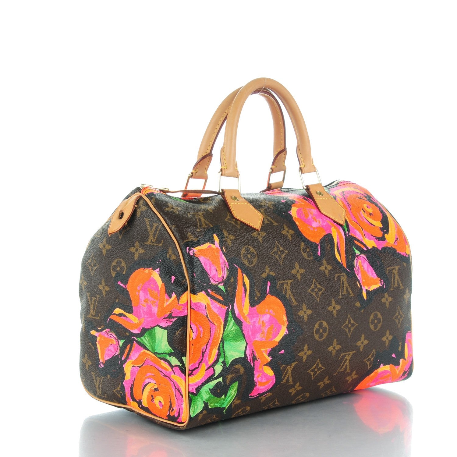 Louis Vuitton Monogram Roses Speedy 30 3 of 7