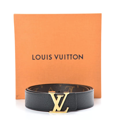 Louis Vuitton Calfskin Monogram 30mm LV Initiales Reversible Belt 90 36 Black 7 of 7