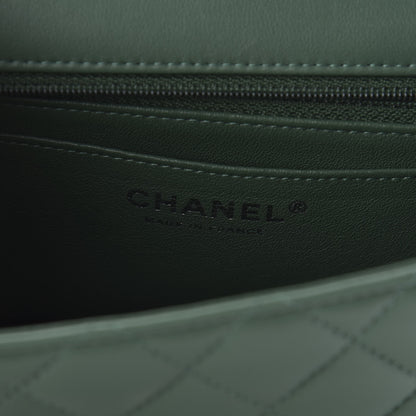 Chanel Lambskin Quilted Mini Rectangular Flap Green 8 of 11