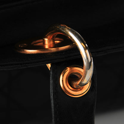 Christian Dior Lambskin Cannage Medium Lady Dior Black 8 of 8