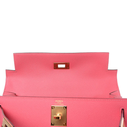 Hermes Epsom Kelly Sellier 28 Rose Azalee 24 of 33