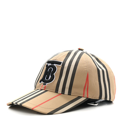 Burberry Cotton Vintage Check Monogram Baseball Hat M Archive Beige 1 of 8