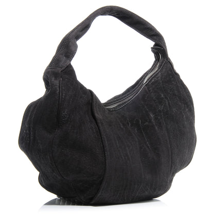 Alexander Wang Crinkled Suede Morgan Hobo Black 3 of 6