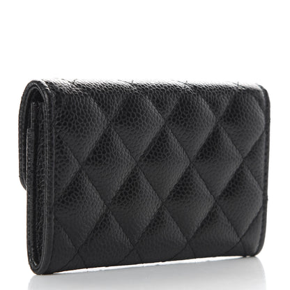 Chanel Caviar Quilted Flap Card Holder Black 3 of 7