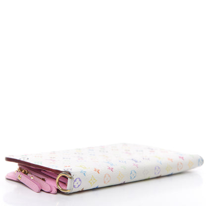 Louis Vuitton Monogram Multicolor Insolite Wallet White Litchi 4 of 15