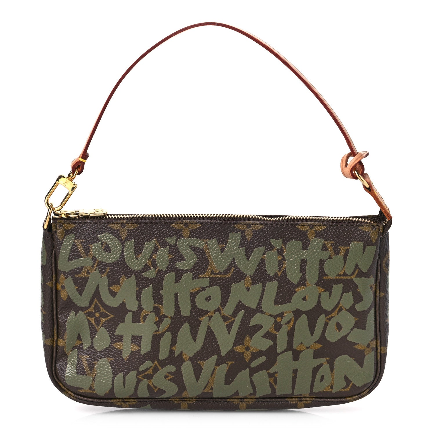 Louis Vuitton Monogram Graffiti Pochette Accessories Kaki 1 of 9