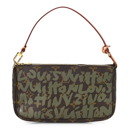 Louis Vuitton Monogram Graffiti Pochette Accessories Kaki 1 of 9