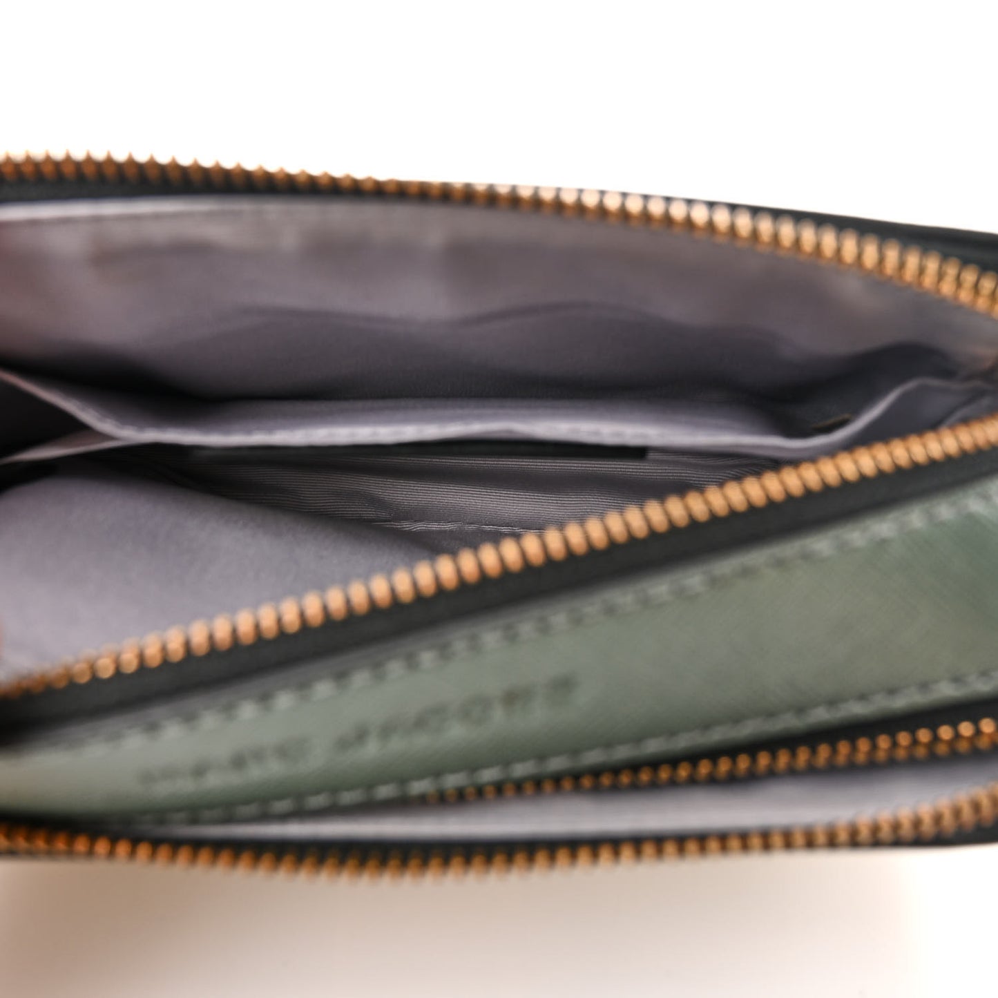 Saffiano Small Snapshot Camera Bag Silver Sage Multi