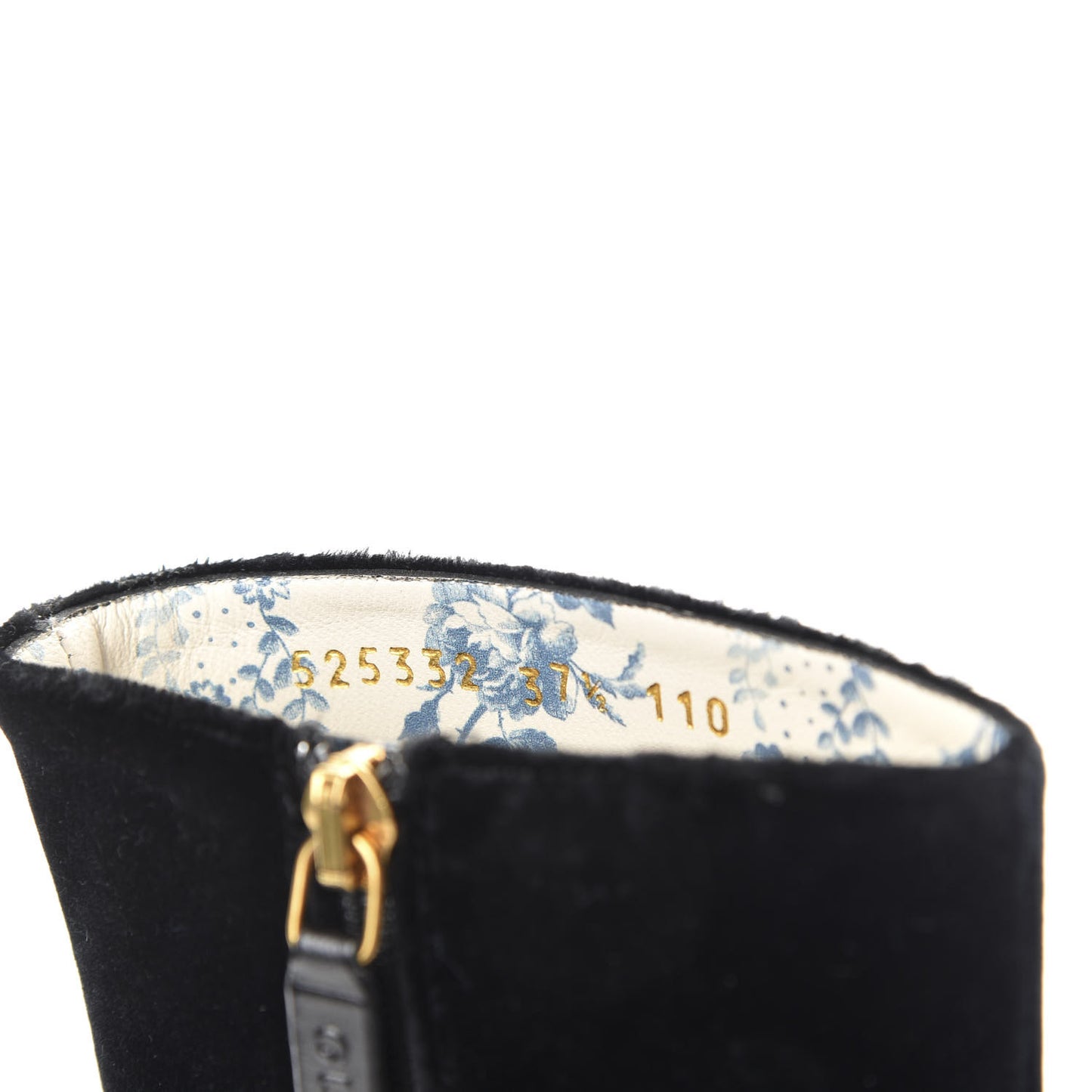 Softy Velvet Malaga Kid GG Victoire 55mm Ankle Boots 37.5 Black
