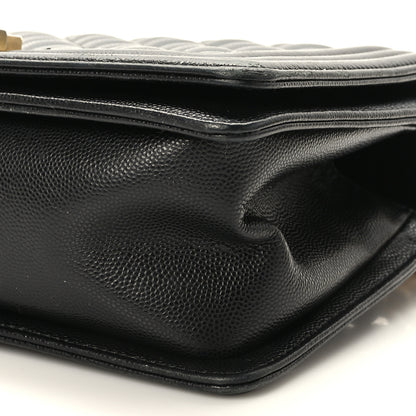 Chanel Caviar Quilted Medium Boy Flap Black 9 of 10