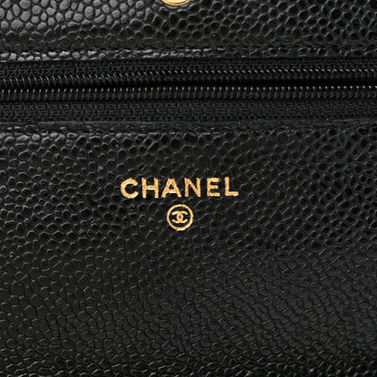 Chanel Caviar Quilted Wallet On Chain WOC Black 6 of 15