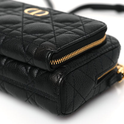 Christian Dior Supple Calfskin Caro Double Pouch Black 9 of 9