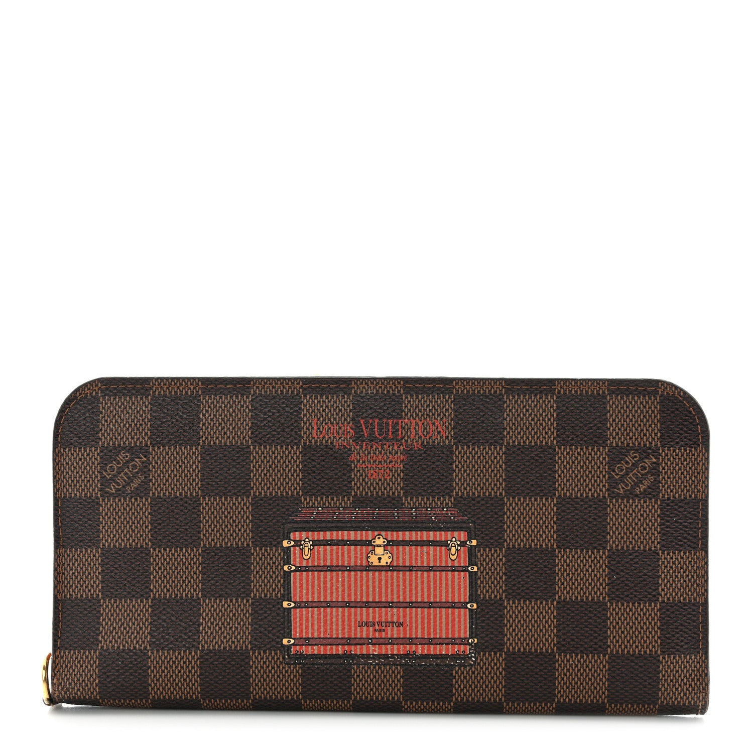 Louis Vuitton Damier Ebene Trunks and Locks Insolite Wallet 1 of 12