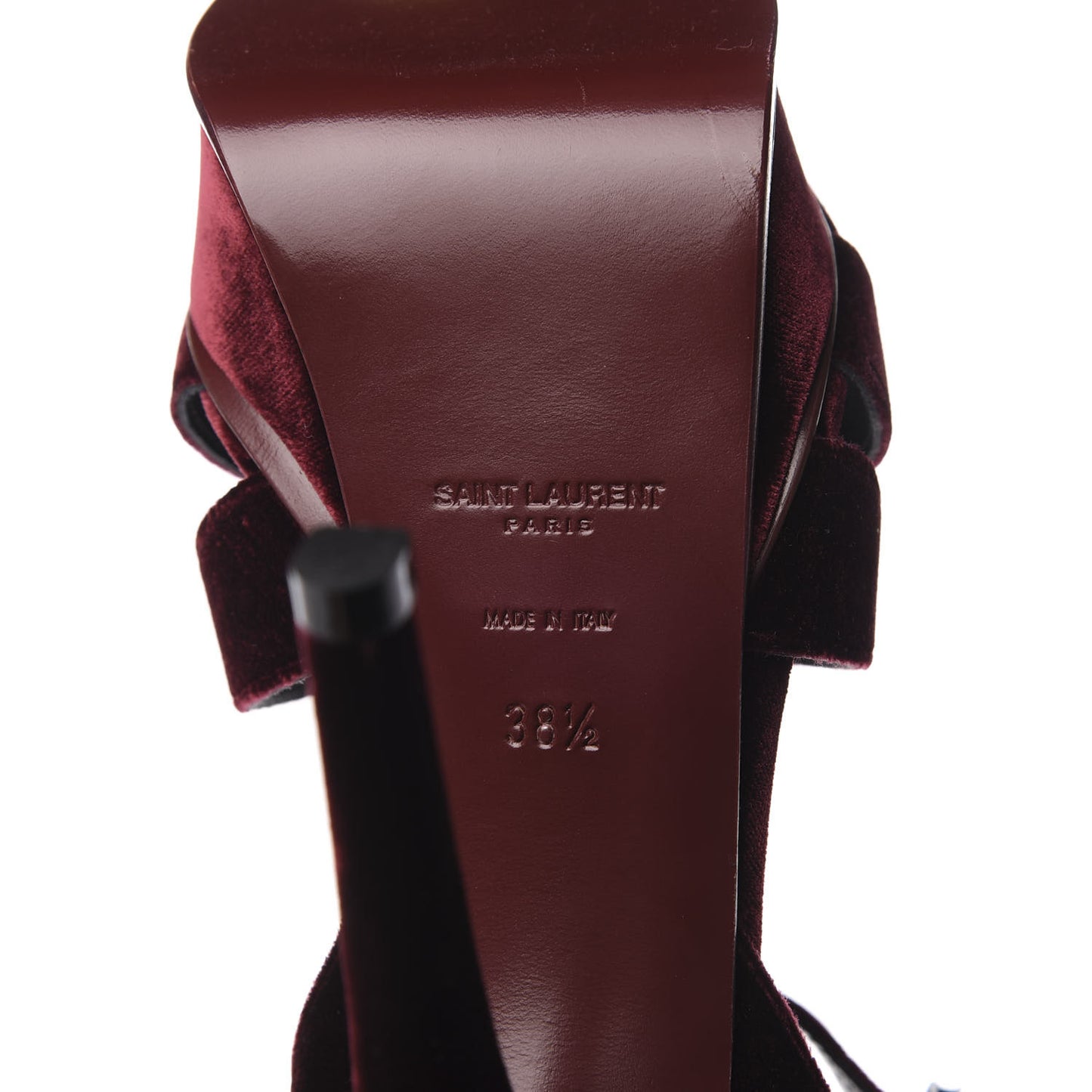 Velvet Tribute 105 Platform Sandals 38.5 Burgundy
