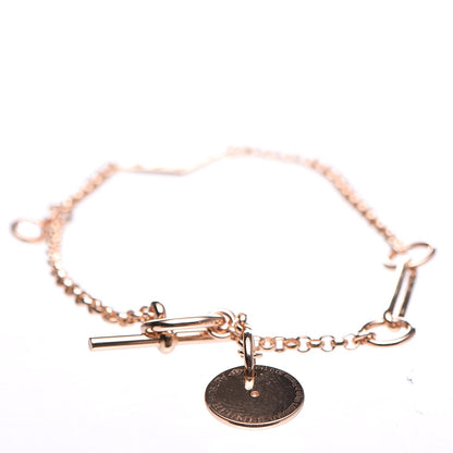 Hermes 18K Rose Gold Diamond Gambade Bracelet SH 3 of 11
