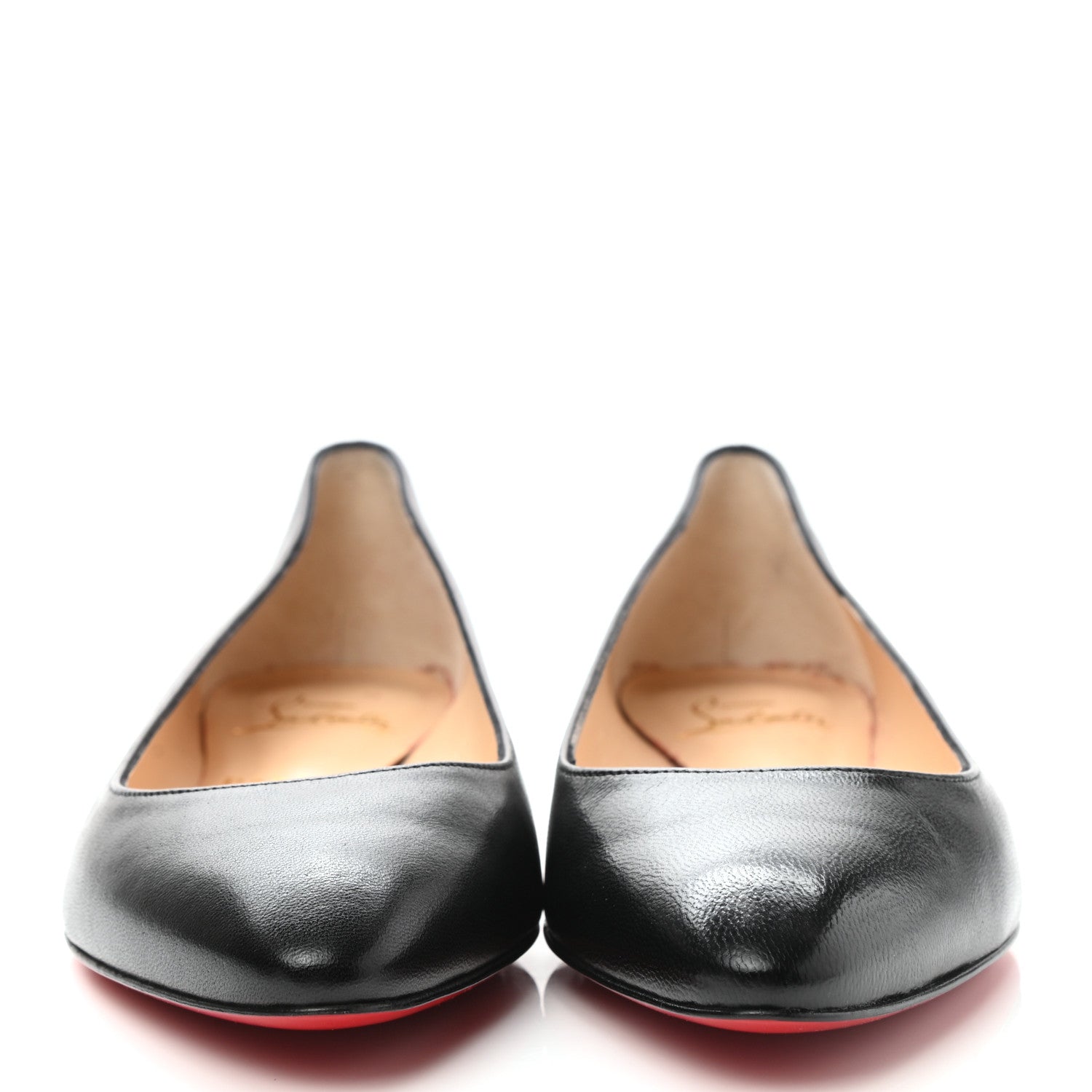 Christian Louboutin Shiny Nappa Eloise Flats 37.5 Black 2 of 8