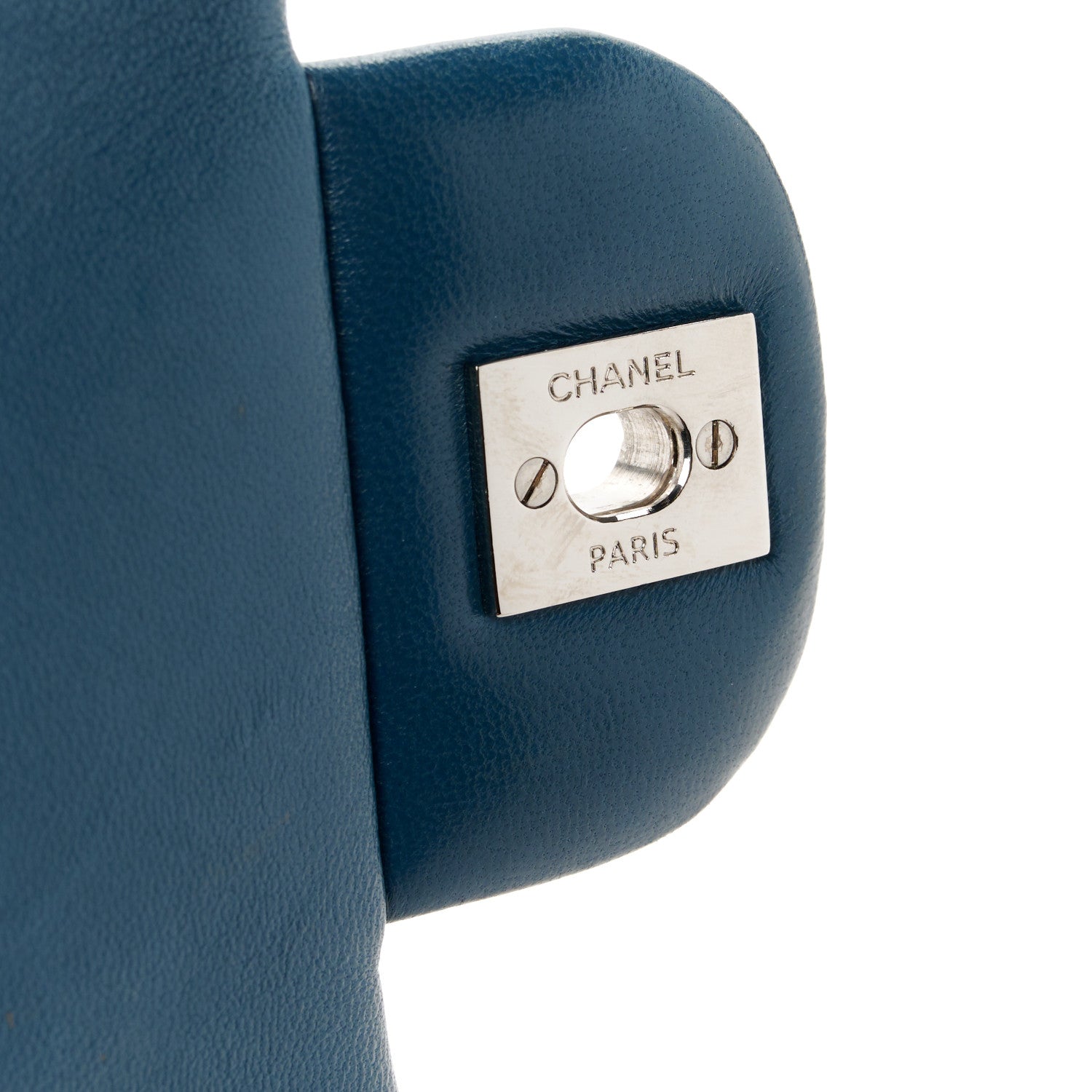 Chanel Lambskin Quilted Medium Easy Carry Flap Blue 7 of 12