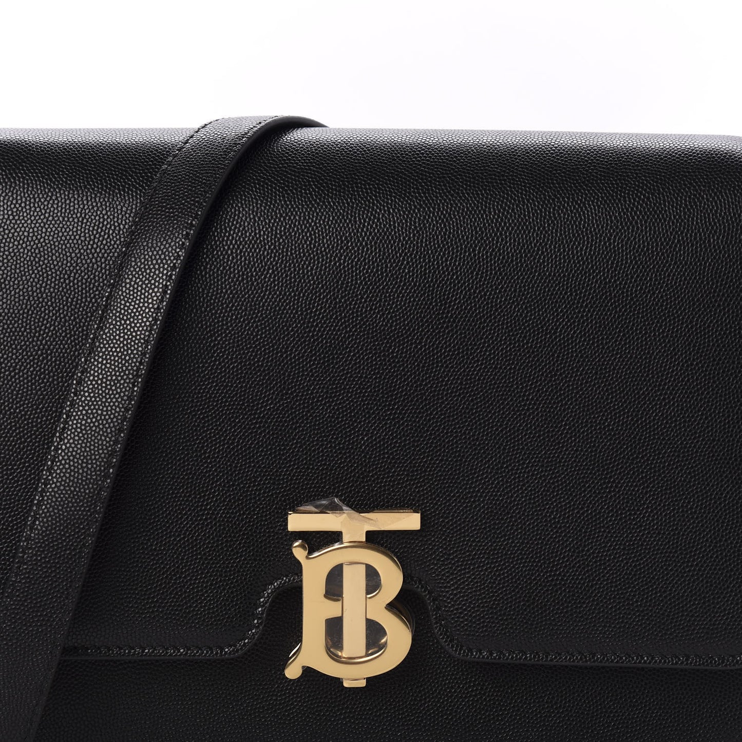 Grained Calfskin Medium TB Bag Black
