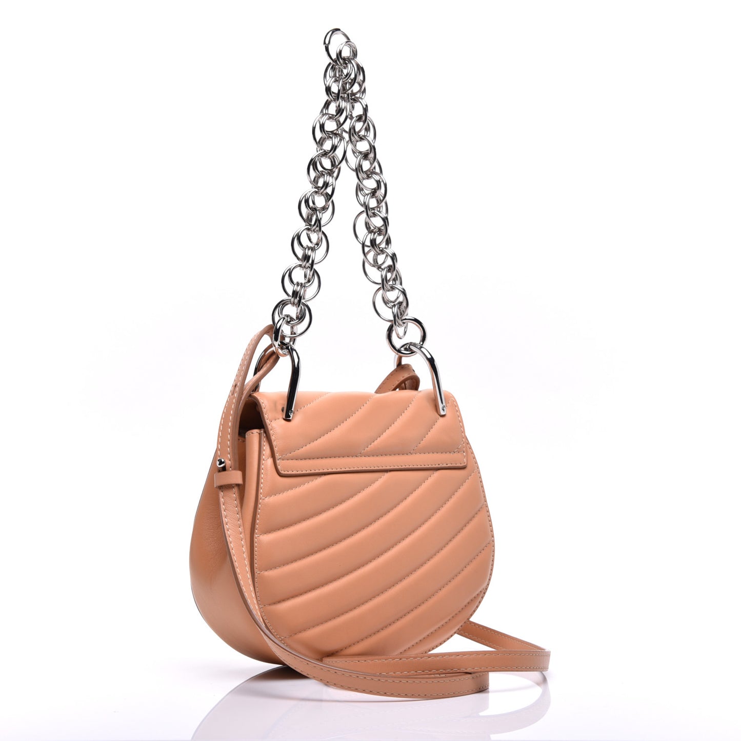 Calfskin Quilted Mini Drew Bijou Shoulder Bag Blushy Pink