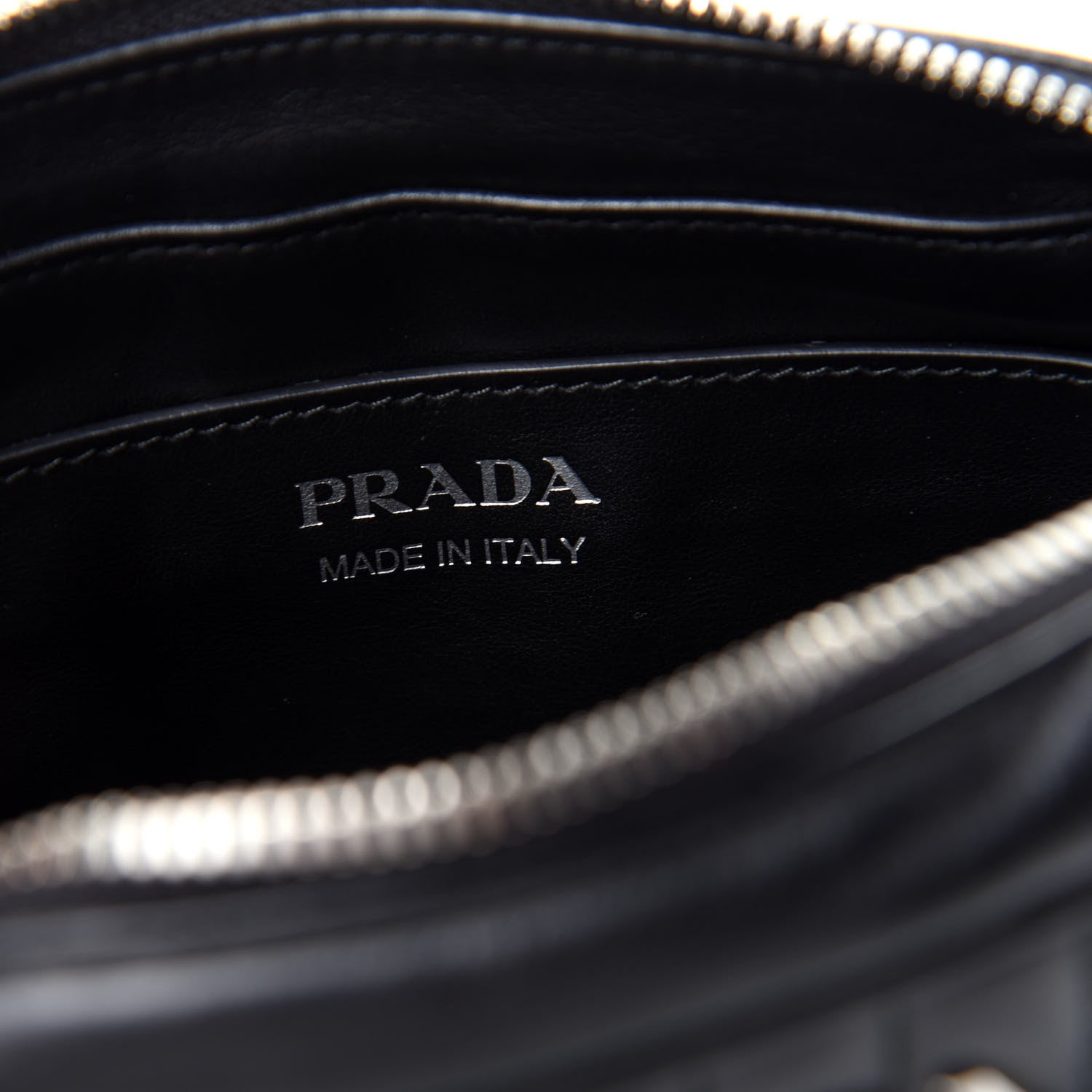 Prada Soft Calfskin Diagramme Crossbody Bag Black 8 of 9