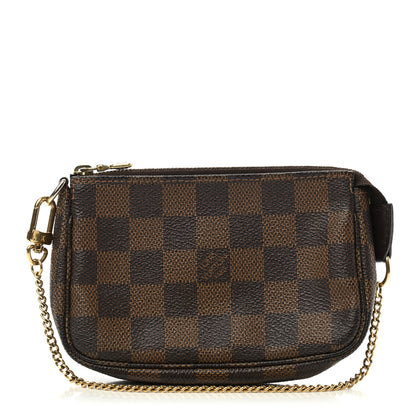 Louis Vuitton Damier Ebene Mini Pochette Accessories 1 of 8