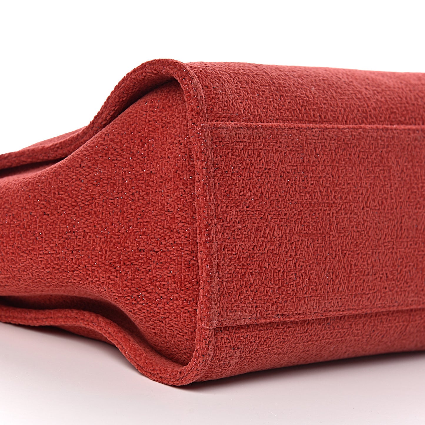 Lurex Boucle Medium Deauville Tote Red