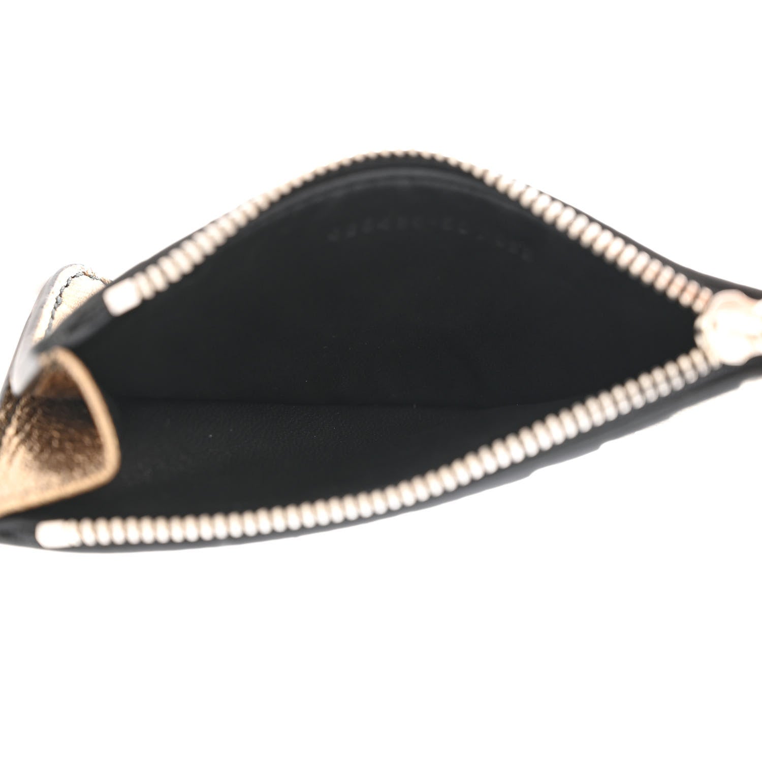 Alexander McQueen Metallic Calfskin Card Holder Wallet Gold 5 of 7
