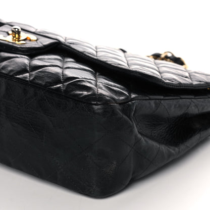 Chanel Lambskin Quilted Jumbo Single Flap Black 10 of 12